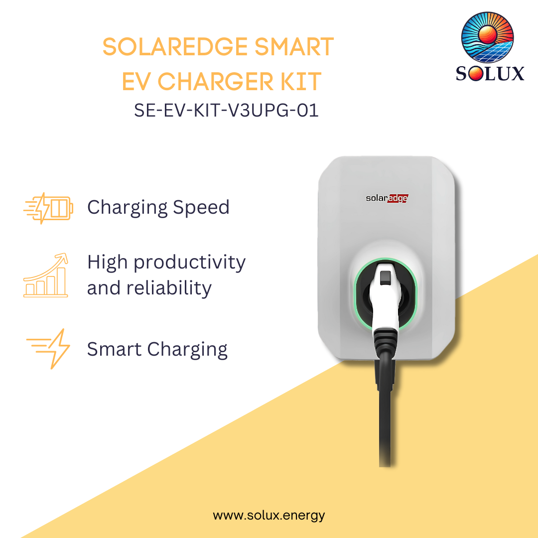 This is an image of SolarEdge Smart EV Solar Charger Kit, with HD-Wave inverter